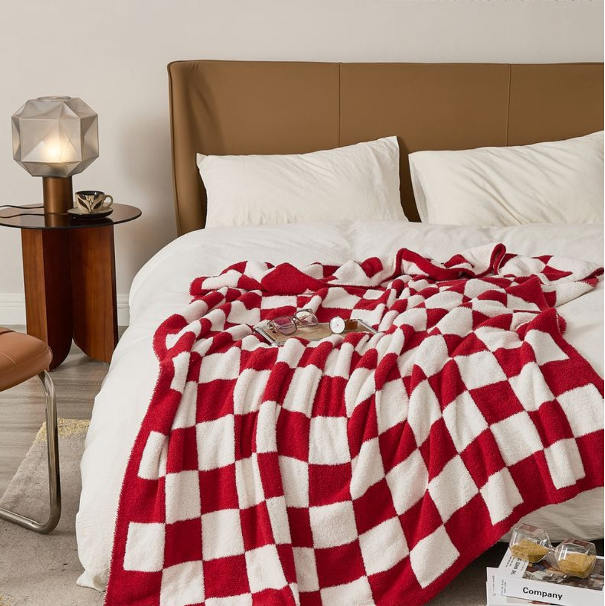 Plaid douillet en tricot pour canapé, confort au quotidien