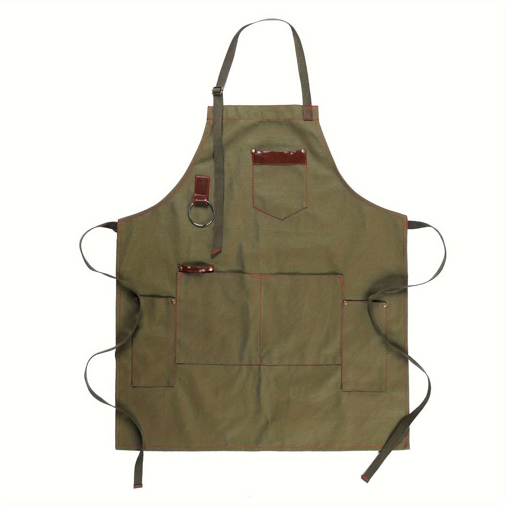 Thick Canvas Chef Apron with Pockets