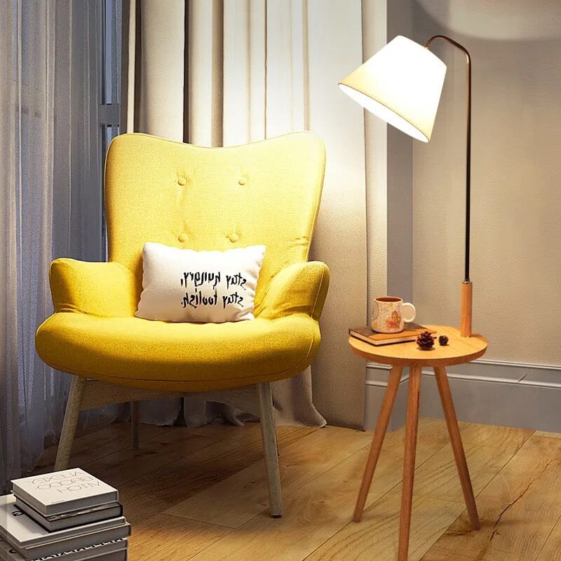 Aurelia Floor Lamp With Integrated Table and Storage