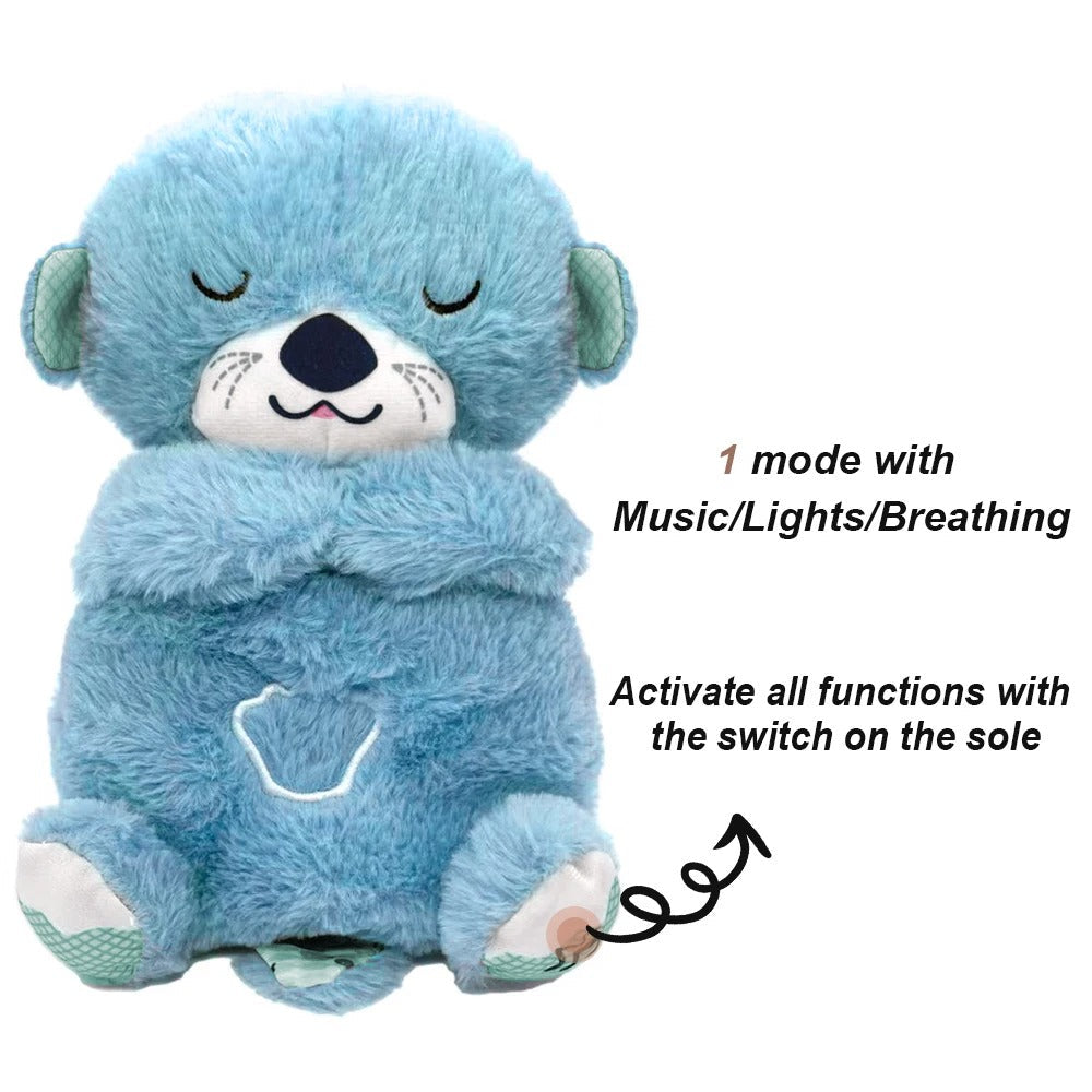 Peluche Loutre pour Bébé, Compagnon de Respiration pour un Coucher Doux | Fervei