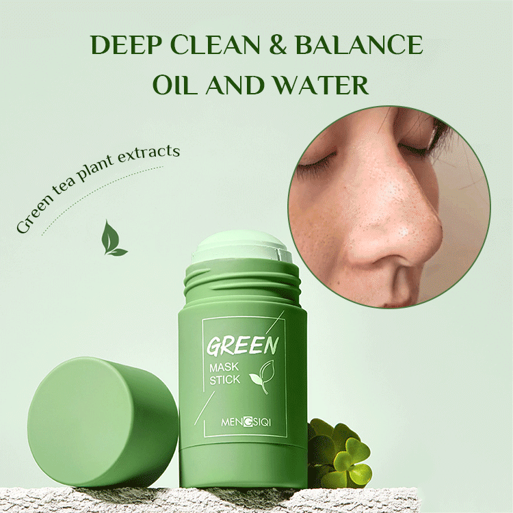 Masque au thé vert pour un soin du visage quotidien doux et une routine de la peau