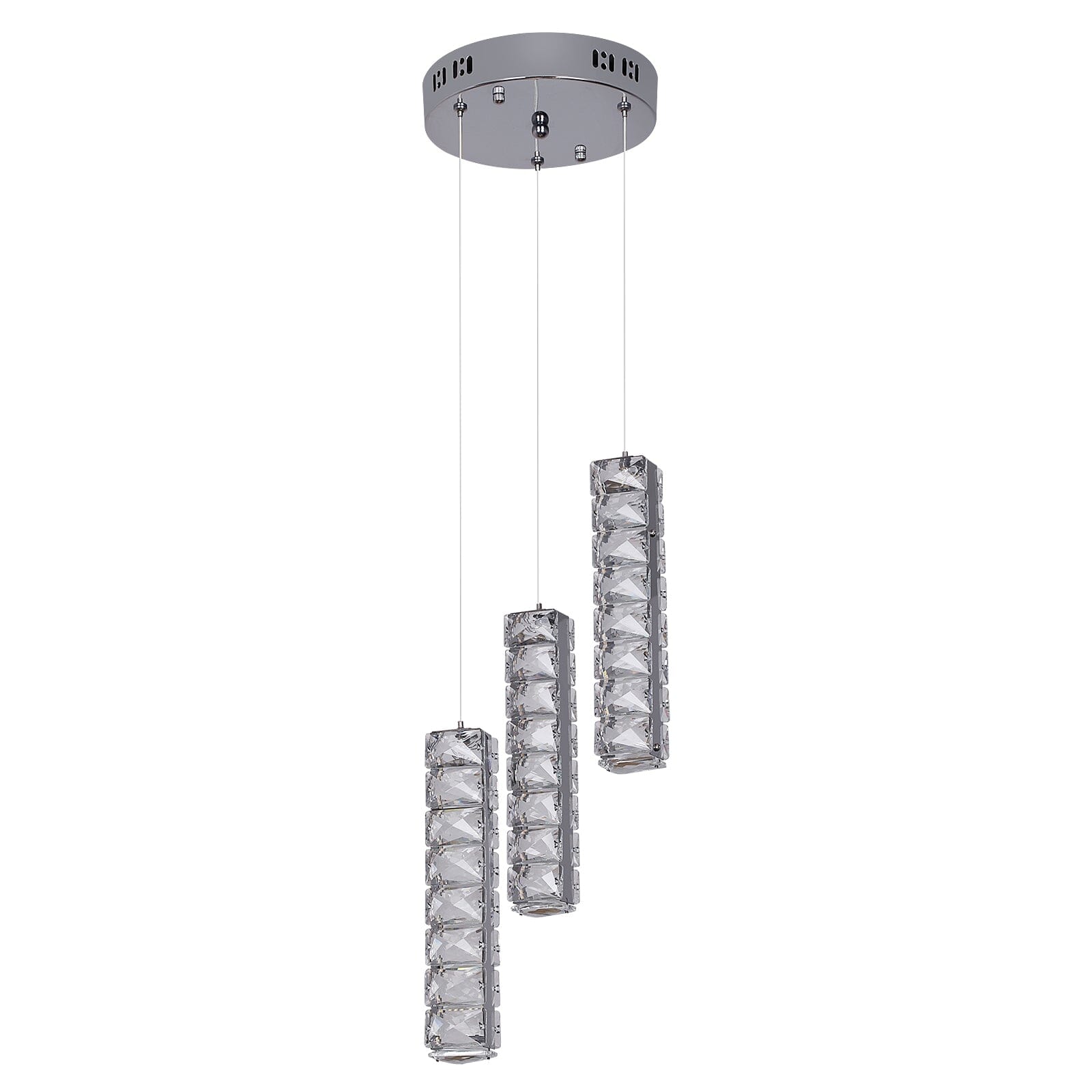 Lumina cylinder krystal LED lysekrone til stuer