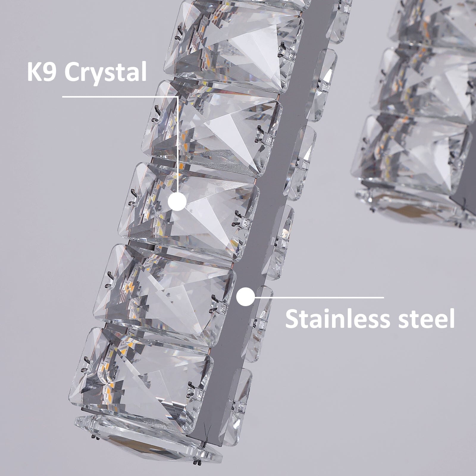 Lumina cylinder krystal LED lysekrone til stuer