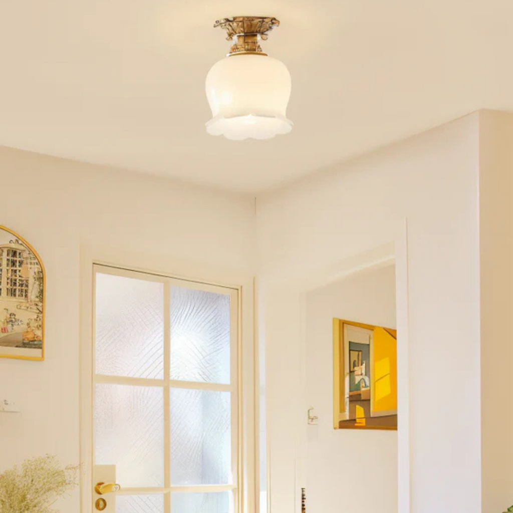AuroraBloom vintage květinové LED stropní svítidlo