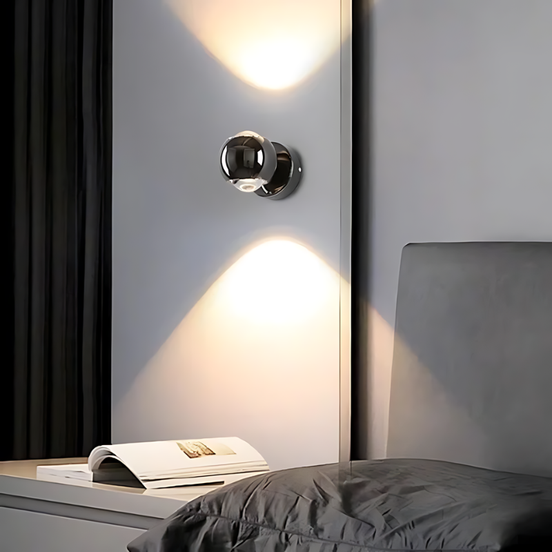 LumaAero 180-Degree Rotating LED Wall Light for Living Room
