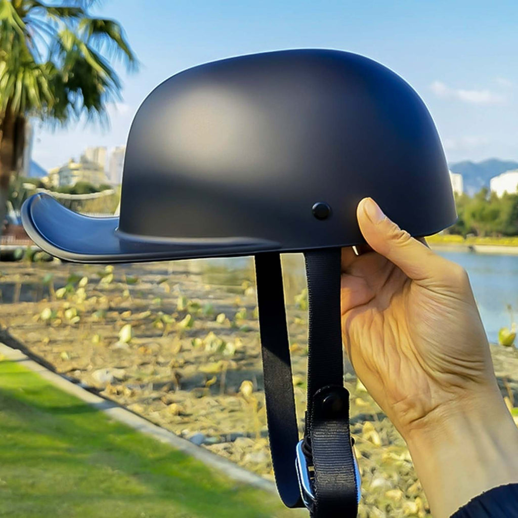 Baseball Cap Style Motorcycle Helmet DOT Approved For Everyday Riding