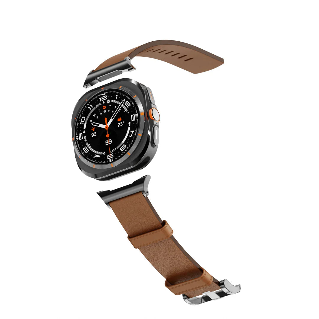 Horween Lederarmband kompatibel mit Samsung Galaxy Watch Ultra