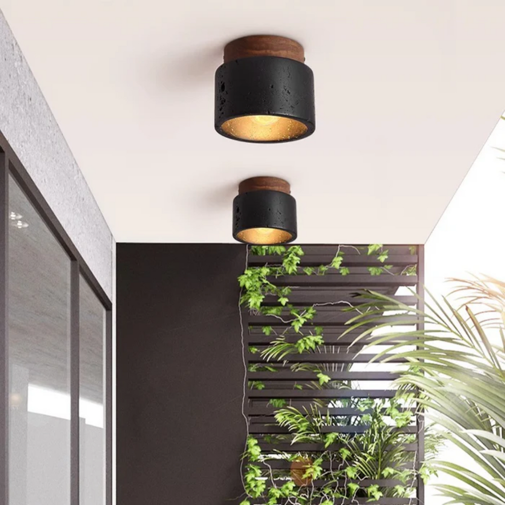 StoneGlow Stone Look Ceiling Light For Living Rooms And Hallways