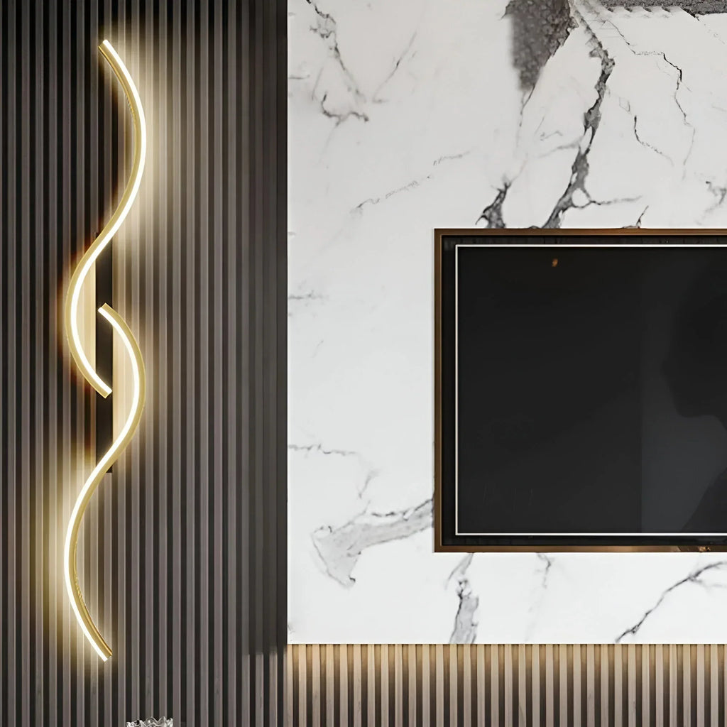 LumaArc Curved LED Wall Fixture For Modern Ambient Accent Lighting