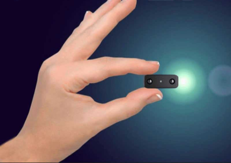 Câmara de Vídeo Compacta 1080P com Áudio, Detecção de Movimento, Visão Noturna, Gravação em Loop