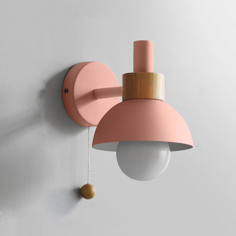 Fjordly Macaron Globe Wall Lamp With Soft Warm Pastel Glow
