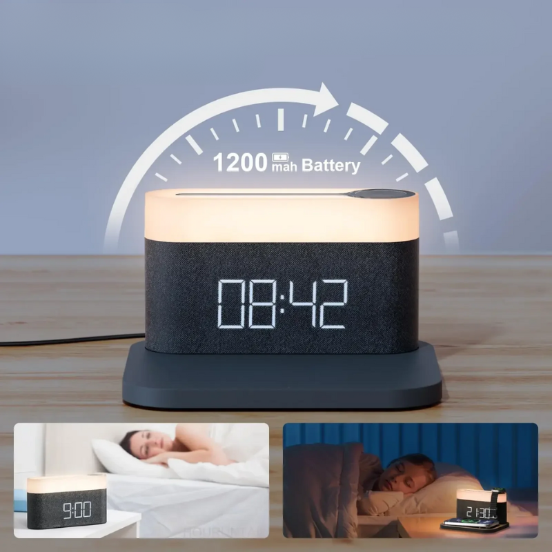 Lunara 15W Wireless Charger With Night Light For iPhone And Samsung