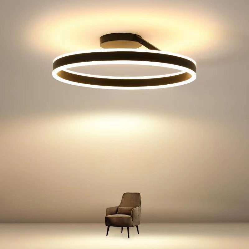 ArishaGlow Elegant LED Ceiling Light In Gold And Metal Finish