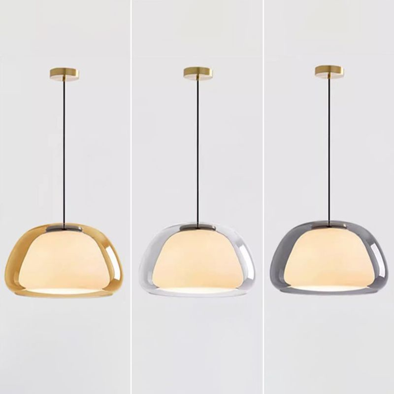 Aurora Milk Glass Pendant Light Modern Hanging Lamp | Fervei