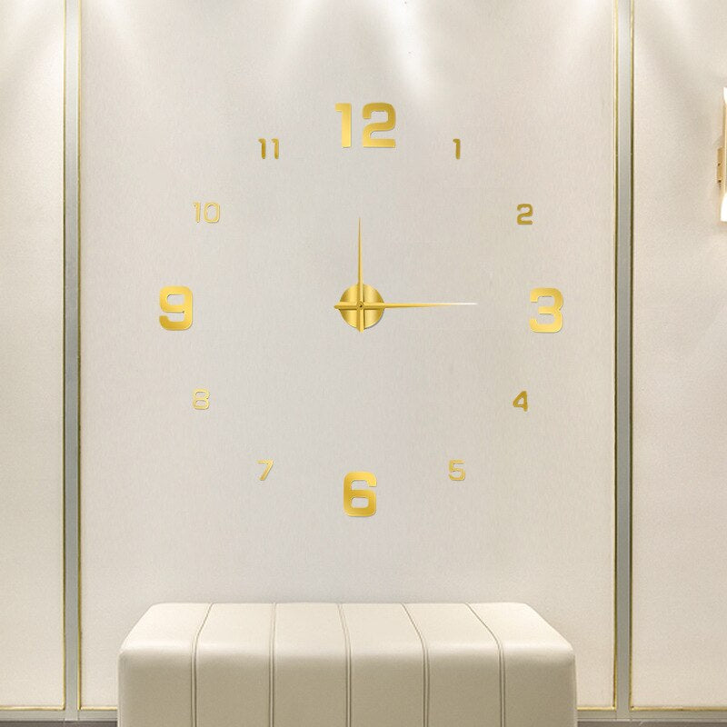 KreativDesign Artistic DIY Clock For Walls With Color And Size Options