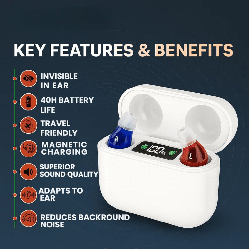 Aurion Pro Invisible In-Ear Hearing Aids For Superior Sound Quality