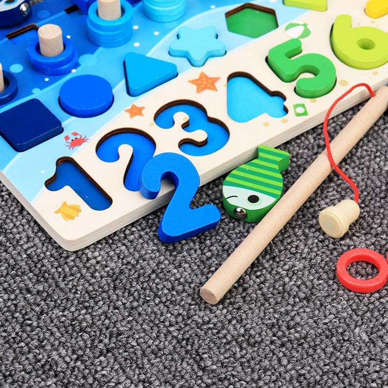 Montessori dřevěná hrací deska pro rozvoj dovedností a kognitivní růst