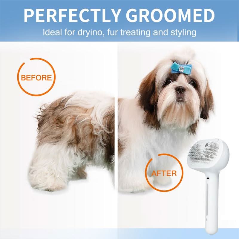 Spazzola per Pelo ComfyGroom con Effetto Massaggiante e Pulsante per Pulizia Facile