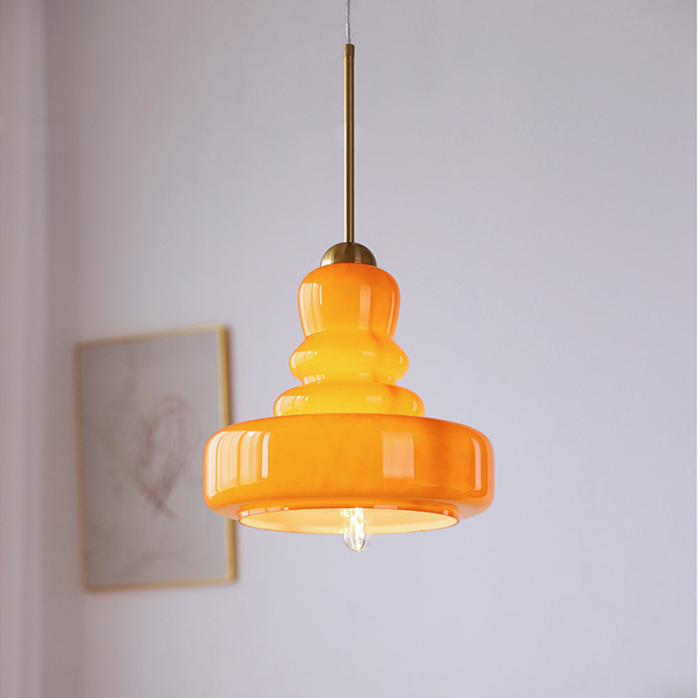 Vibrant Bauhaus Hrušková Závěsná Lampa od AuroraLume Studia