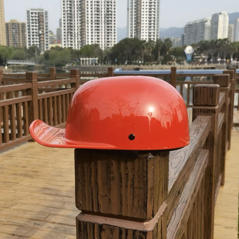 Baseball Cap Style Motorcycle Helmet DOT Approved For Everyday Riding
