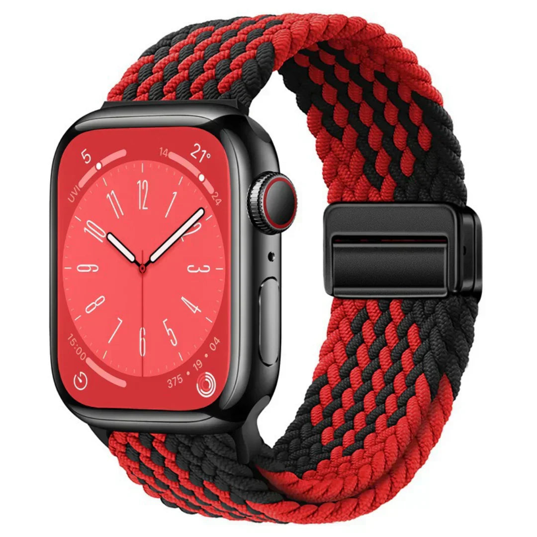 Bracelet Apple Watch avec fermeture magnétique en nylon pour un ajustement sécurisé