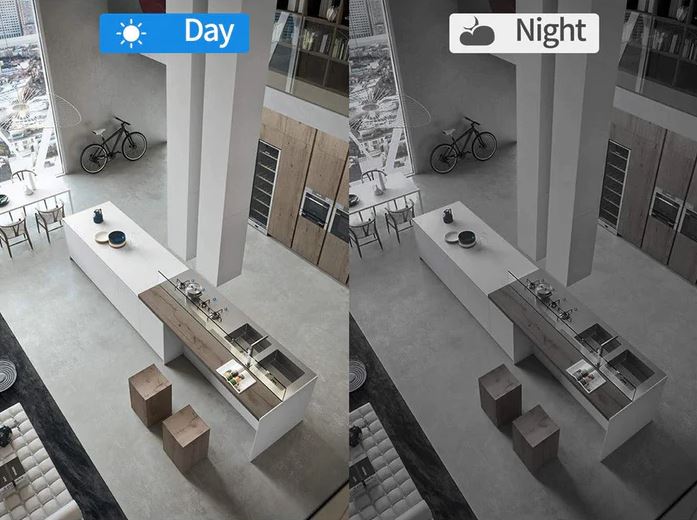 Slim WiFi bezpečnostní kamera s nočním viděním pro domácí dohled