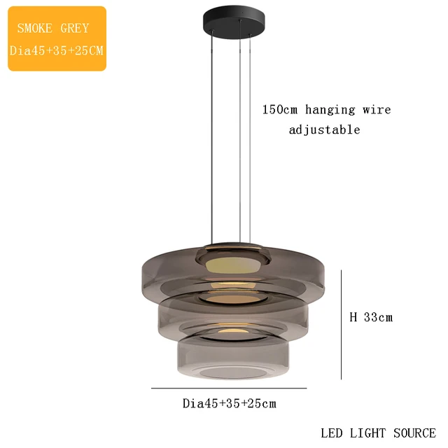 NovaGlass Moderne Pendelleuchte für Küche und Esszimmer