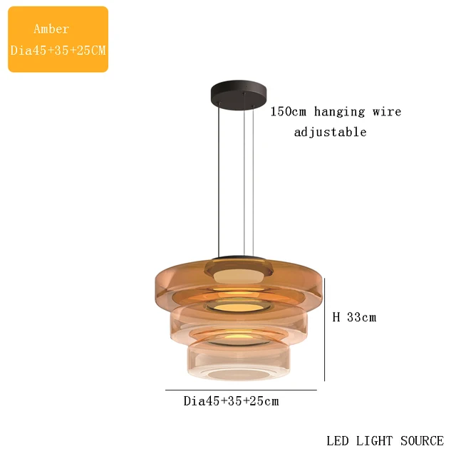 NovaGlass Moderne Pendelleuchte für Küche und Esszimmer