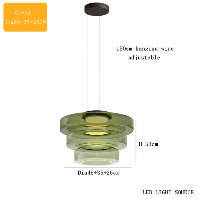 NovaGlass Moderne Pendelleuchte für Küche und Esszimmer