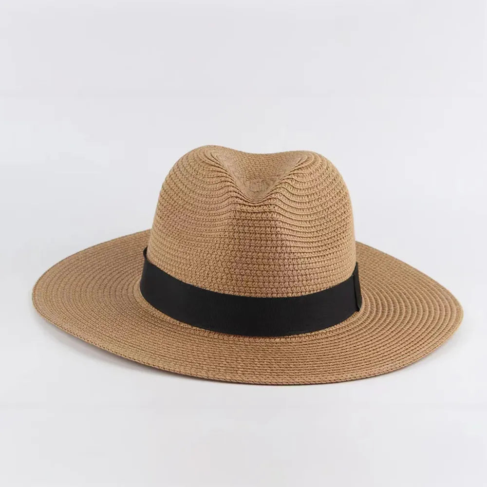 Genuine Ecuadorian Panama Hat With Classic Hatband For Timeless Outdoor Style