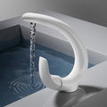 White C-Shaped Basin Faucet