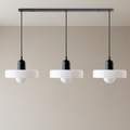 3-light Bauhaus pendant lamp glass G9 warm white dining room lighting modern design ceiling lamp colored glass