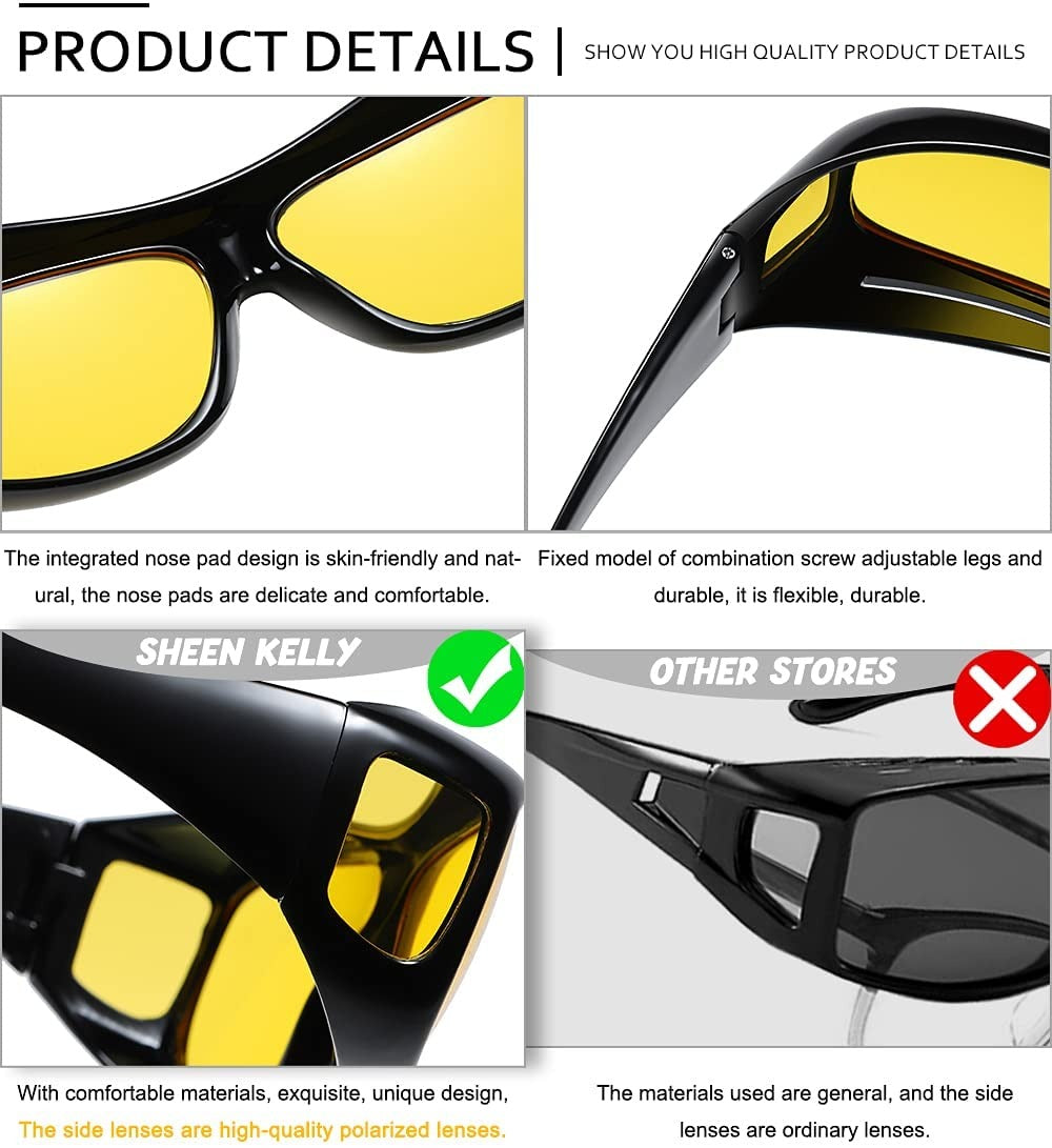 Night Vision Glasses With Anti Glare For Safer Night Driving HD