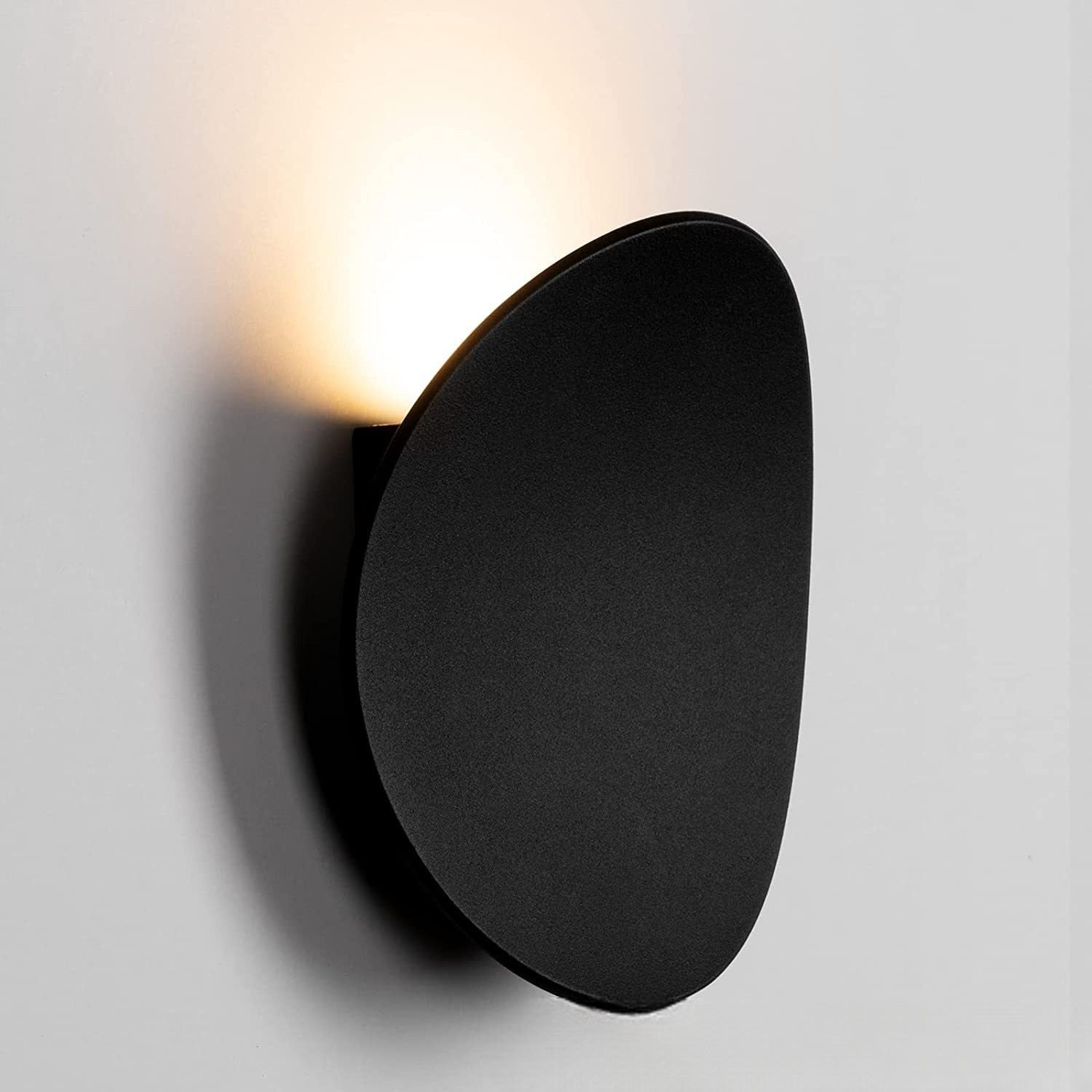 (4 kusy) Nástěnná lampa Twilight LED teplé světlo černá Nástěnné osvětlení interiér nepřímé světlo moderní minimalistické