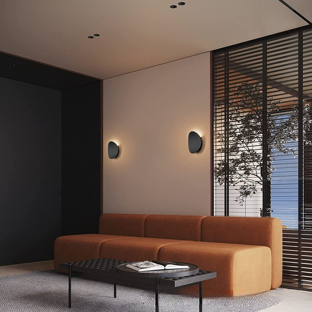 (4 kusy) Nástěnná lampa Twilight LED teplé světlo černá Nástěnné osvětlení interiér nepřímé světlo moderní minimalistické