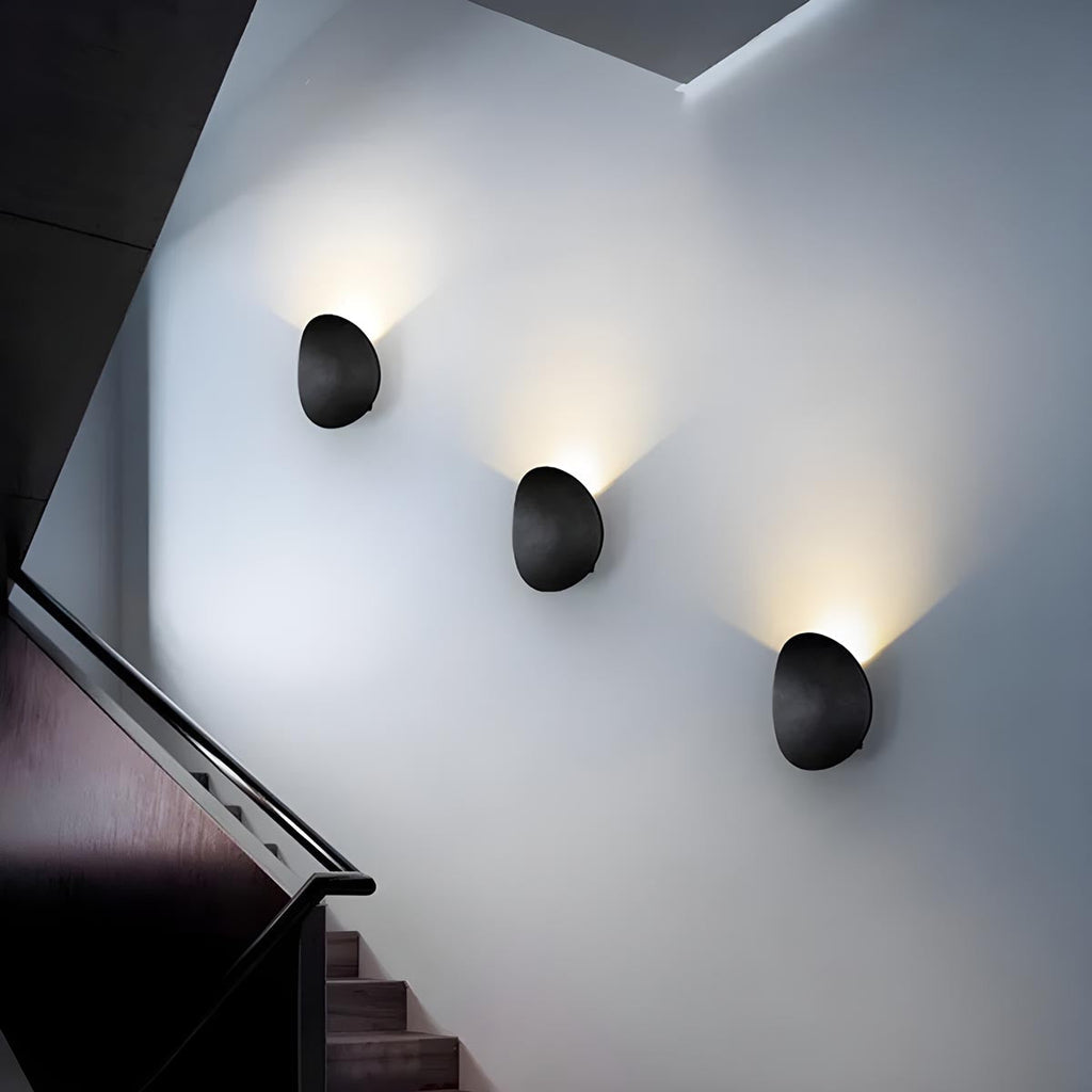 (4 kusy) Nástěnná lampa Twilight LED teplé světlo černá Nástěnné osvětlení interiér nepřímé světlo moderní minimalistické