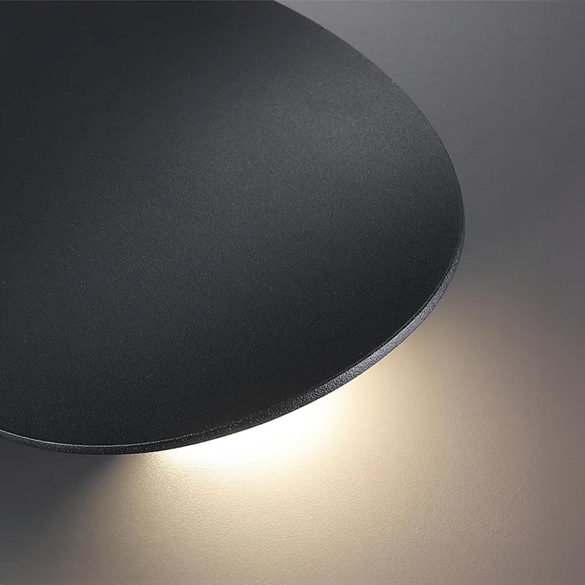 (4 kusy) Nástěnná lampa Twilight LED teplé světlo černá Nástěnné osvětlení interiér nepřímé světlo moderní minimalistické