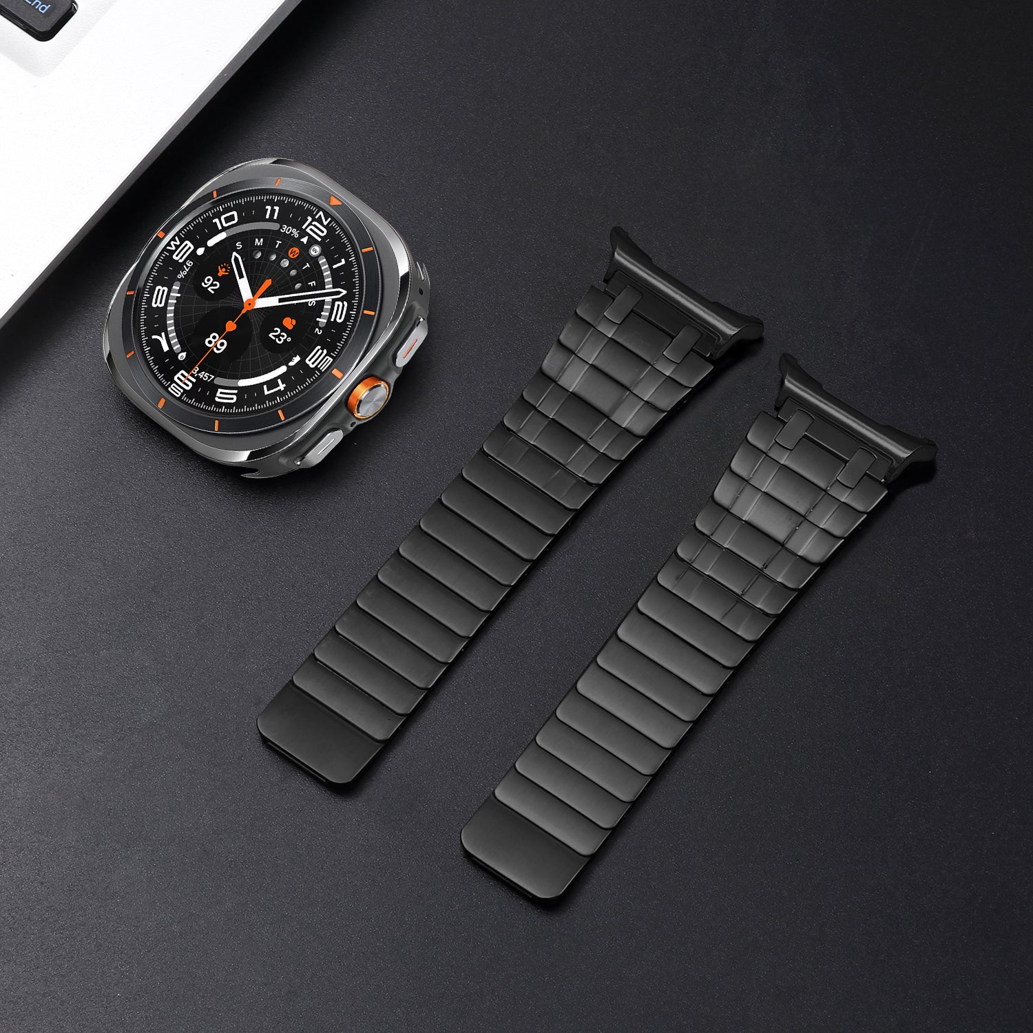 AP Frostet Rustfrit Stål Magnetisk Rem til Samsung Watch 7 Ultra | Fervei