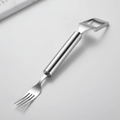 FruitEase Duo Fruit Cutter With Integrated Fork For Quick Snack Enjoyment