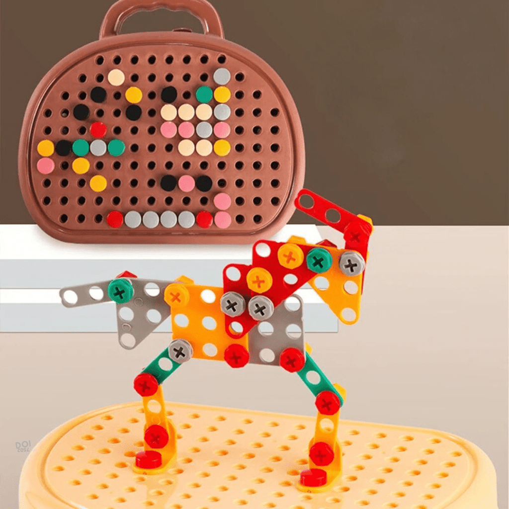 BuildSpark Creative Construction Toy With Mini Drill For Children Aged 6 And Up