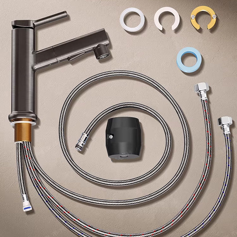 Robinet d'évier à trois modes avec douchette extractible