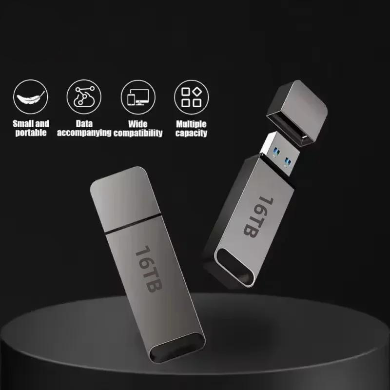 4TB Pendrive USB z metalową obudową USB 3.2, odporny na wstrząsy, kompaktowa pamięć