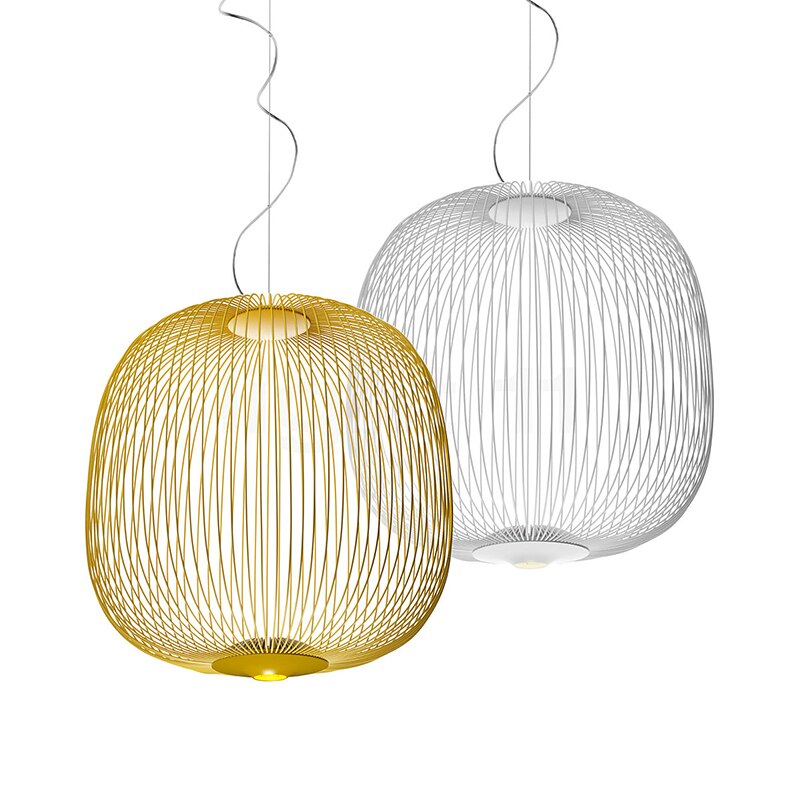 Suspension géométrique Spokes pour plafond, luminaire décoratif