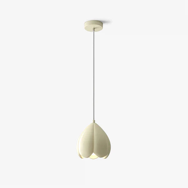 Marenelle Cream Glass Pendant Light With Subtle Warm Glow