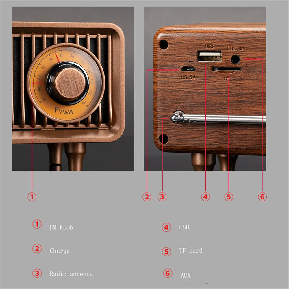 Bluetooth reproduktor RetroGroove Radio s klasickým retro designem