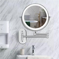 LumaGlow Magnifying Mirror With Rechargeable LED And Adjustable Light