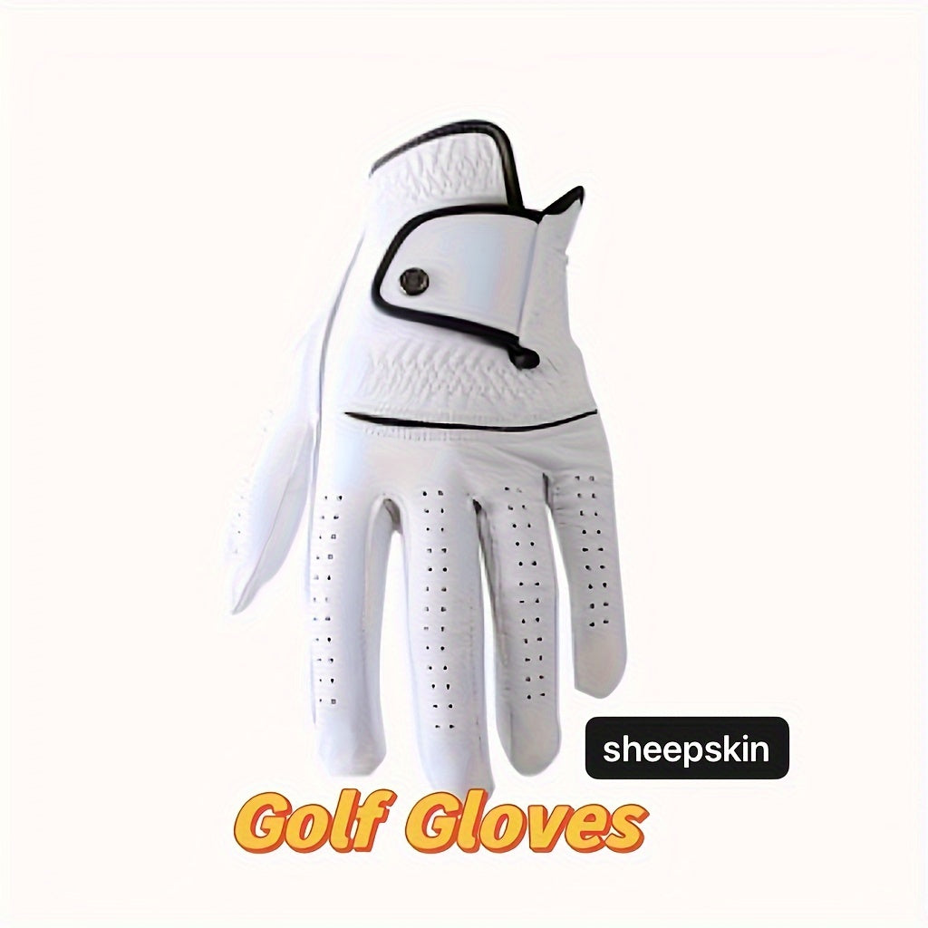 Sheepskin Golf Glove for Left Hand