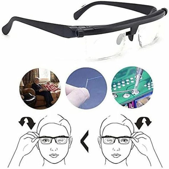 AleraFocus Vision Glasses With Adjustable Focus For Near And Far