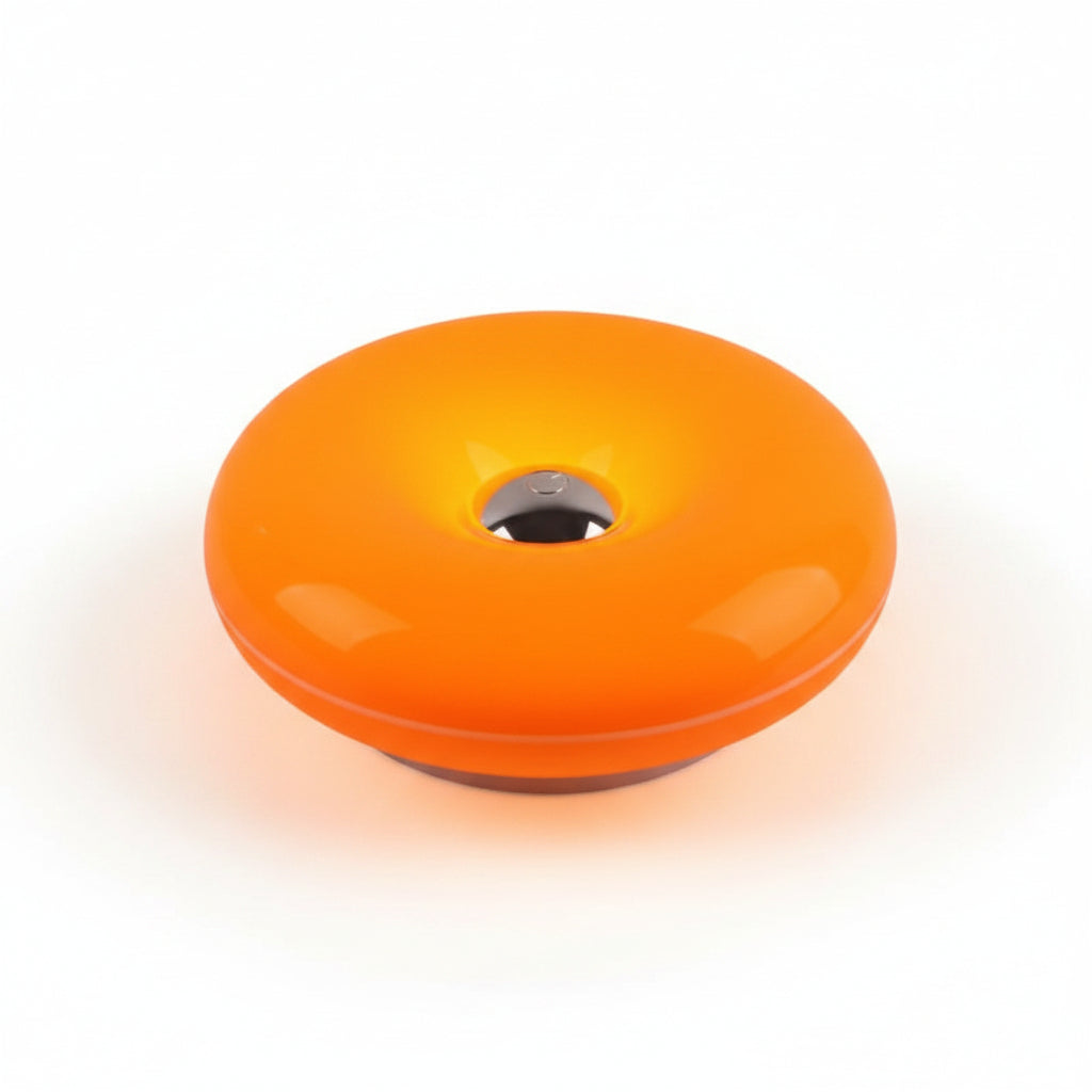 Lampada a forma di ciambella arancione moderna per un'illuminazione ambientale elegante