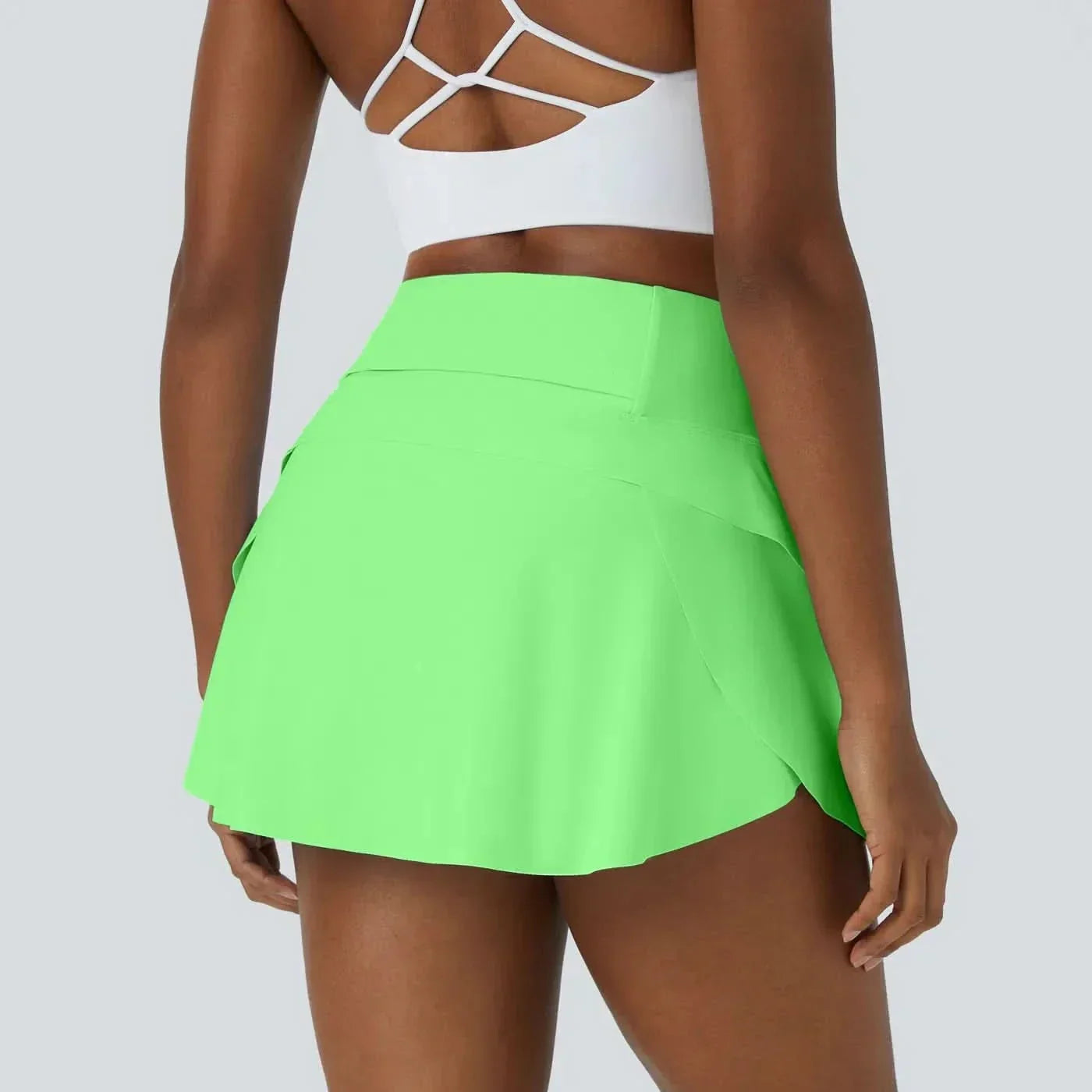 FlowPulse 2-In-1 Dance Skirt With Integrated Shorts And Hidden Back Pocket